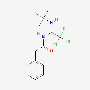 molecular formula C14H19Cl3N2O B15079695 N-[1-(tert-butylamino)-2,2,2-trichloroethyl]-2-phenylacetamide 