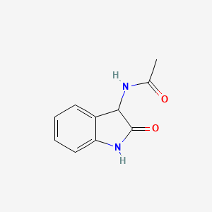 molecular formula C10H10N2O2 B15079834 N-(2-oxo-1,3-dihydroindol-3-yl)acetamide 