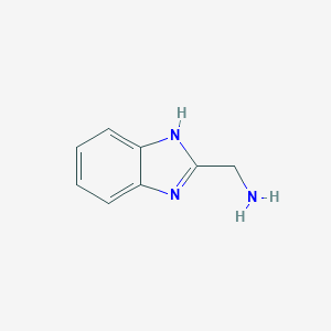 molecular formula C8H9N3 B150799 (1H-benzo[d]imidazol-2-yl)methanamine CAS No. 5805-57-2