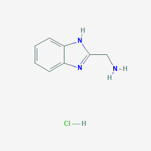 molecular formula C8H10ClN3 B150802 (1H-苯并[d]咪唑-2-基)甲胺盐酸盐 CAS No. 7757-21-3