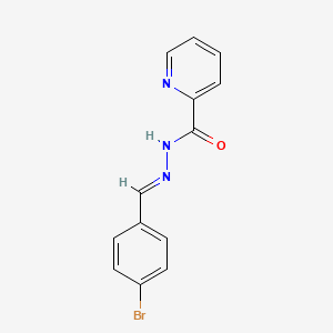 molecular formula C13H10BrN3O B15080499 N'-[(E)-(4-bromophenyl)methylidene]pyridine-2-carbohydrazide 