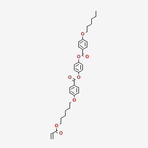 molecular formula C35H40O8 B1508060 [4-[4-(6-prop-2-enoyloxyhexoxy)benzoyl]oxyphenyl] 4-hexoxybenzoate 