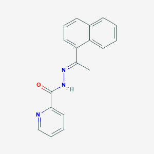 molecular formula C18H15N3O B15080630 N'-[(E)-1-(1-naphthyl)ethylidene]-2-pyridinecarbohydrazide 