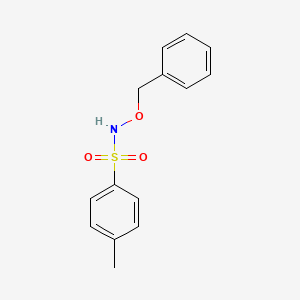 molecular formula C14H15NO3S B15080636 N-Benzyloxy-4-methyl-benzenesulfonamide CAS No. 1576-39-2