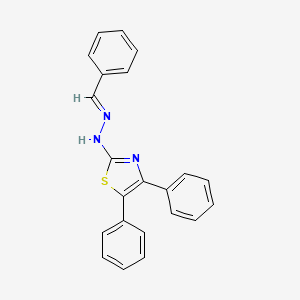 molecular formula C22H17N3S B15080737 Benzaldehyde (4,5-diphenyl-1,3-thiazol-2-YL)hydrazone 
