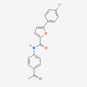 molecular formula C19H14ClNO3 B15080768 N-(4-acetylphenyl)-5-(4-chlorophenyl)furan-2-carboxamide 