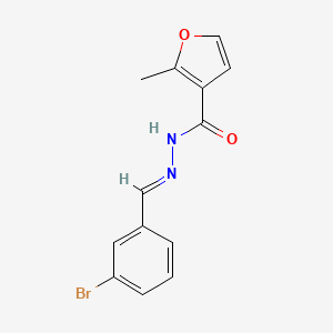molecular formula C13H11BrN2O2 B15080887 N'-[(E)-(3-bromophenyl)methylidene]-2-methyl-3-furohydrazide 