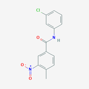 molecular formula C14H11ClN2O3 B15080966 N-(3-chlorophenyl)-4-methyl-3-nitrobenzamide 