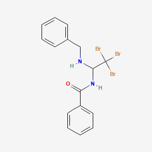 molecular formula C16H15Br3N2O B15080980 N-[1-(benzylamino)-2,2,2-tribromoethyl]benzamide 