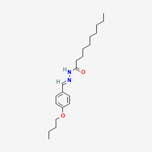 molecular formula C21H34N2O2 B15081044 N'-(4-Butoxybenzylidene)decanohydrazide CAS No. 303064-04-2