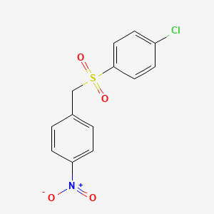 molecular formula C13H10ClNO4S B15081277 4-Chlorophenyl 4-nitrobenzyl sulfone 
