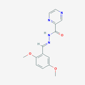 molecular formula C14H14N4O3 B15081288 N'-[(E)-(2,5-dimethoxyphenyl)methylidene]pyrazine-2-carbohydrazide 