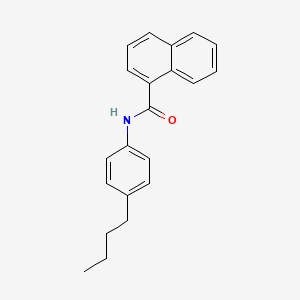 molecular formula C21H21NO B15081333 N-(4-butylphenyl)naphthalene-1-carboxamide 