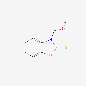 molecular formula C8H7NO2S B15081502 3-Hydroxymethyl-3H-benzooxazole-2-thione 