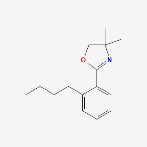molecular formula C15H21NO B15081621 Oxazole, 2-(2-butylphenyl)-4,5-dihydro-4,4-dimethyl- CAS No. 57629-47-7