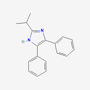 molecular formula C18H18N2 B15081686 4,5-Diphenyl-2-(propan-2-yl)-1h-imidazole CAS No. 13682-25-2