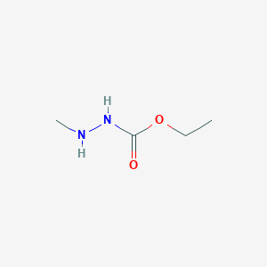 molecular formula C4H10N2O2 B15081701 Hydrazinecarboxylic acid, 2-methyl-, ethyl ester CAS No. 25726-31-2