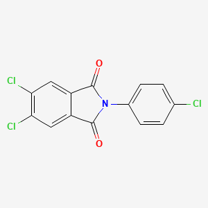 molecular formula C14H6Cl3NO2 B15081710 5,6-Dichloro-2-(4-chloro-phenyl)-isoindole-1,3-dione 
