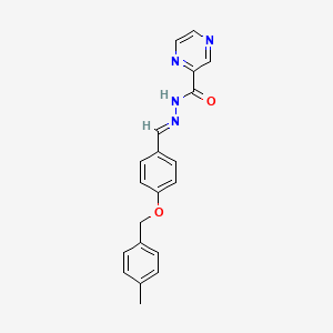molecular formula C20H18N4O2 B15081718 N'-(4-((4-Methylbenzyl)oxy)benzylidene)-2-pyrazinecarbohydrazide CAS No. 765298-52-0