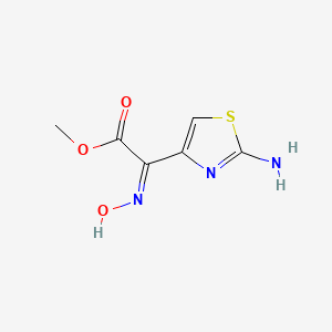 molecular formula C6H7N3O3S B15081778 Methyl 2-amino-alpha-(hydroxyimino)thiazol-4-acetate CAS No. 85153-51-1