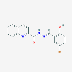molecular formula C17H12BrN3O2 B15081804 N'-[(E)-(5-bromo-2-hydroxyphenyl)methylidene]-2-quinolinecarbohydrazide 