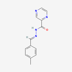 molecular formula C13H12N4O B15081826 Pyrazine-2-carboxylic acid (4-methyl-benzylidene)-hydrazide 