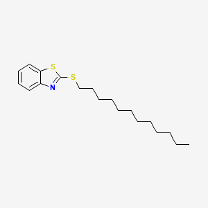 molecular formula C19H29NS2 B15081831 Benzothiazole, 2-(dodecylthio)- CAS No. 106184-47-8