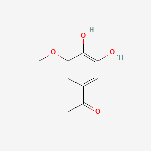 molecular formula C9H10O4 B15081927 Acetophenone, 3,4-dihydroxy-5-methoxy- CAS No. 3934-89-2