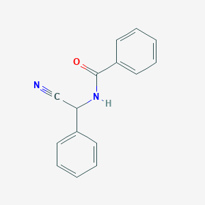 molecular formula C15H12N2O B15081972 N-[cyano(phenyl)methyl]benzamide CAS No. 5692-26-2