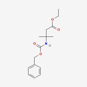 molecular formula C15H21NO4 B1508209 Ethyl 3-(((benzyloxy)carbonyl)amino)-3-methylbutanoate 