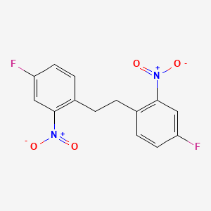 molecular formula C14H10F2N2O4 B15082116 4,4'-Difluoro-2,2'-dinitrobibenzyl CAS No. 50618-92-3