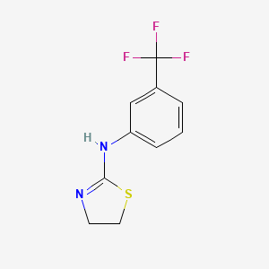 molecular formula C10H9F3N2S B15082175 N-[3-(trifluoromethyl)phenyl]-4,5-dihydro-1,3-thiazol-2-amine CAS No. 13578-56-8