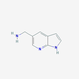 molecular formula C8H9N3 B150823 1H-Pyrrolo[2,3-B]pyridine-5-methanamine CAS No. 267876-25-5