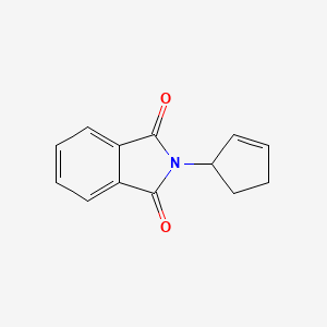molecular formula C13H11NO2 B15082343 1H-Isoindole-1,3(2H)-dione, 2-(2-cyclopenten-1-yl)- CAS No. 100727-30-8