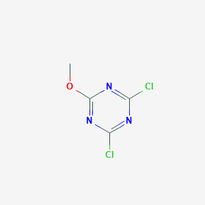 molecular formula C4H3Cl2N3O B150824 2,4-二氯-6-甲氧基-1,3,5-三嗪 CAS No. 3638-04-8