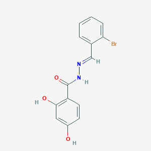 molecular formula C14H11BrN2O3 B15082455 N'-(2-Bromobenzylidene)-2,4-dihydroxybenzohydrazide CAS No. 405220-19-1