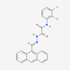 molecular formula C23H15Cl2N3O2 B15082469 N'-[(E)-anthracen-9-ylmethylideneamino]-N-(2,3-dichlorophenyl)oxamide 