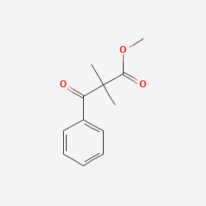 molecular formula C12H14O3 B15082487 Methyl 2,2-dimethyl-3-oxo-3-phenylpropanoate CAS No. 64407-08-5