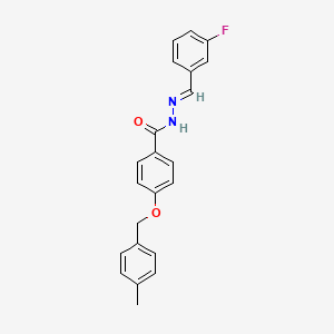 molecular formula C22H19FN2O2 B15082538 N'-(3-Fluorobenzylidene)-4-((4-methylbenzyl)oxy)benzohydrazide CAS No. 767335-48-8