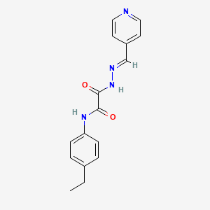 molecular formula C16H16N4O2 B15082555 N-(4-Ethylphenyl)-2-oxo-2-(2-(4-pyridinylmethylene)hydrazino)acetamide CAS No. 769146-49-8