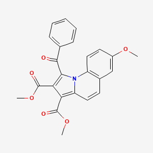 molecular formula C24H19NO6 B15082585 Dimethyl 1-benzoyl-7-methoxypyrrolo[1,2-a]quinoline-2,3-dicarboxylate CAS No. 618443-87-1