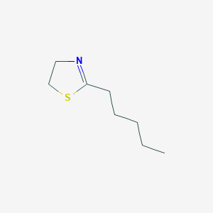 molecular formula C8H15NS B15082588 Thiazole, 4,5-dihydro-2-pentyl- CAS No. 21226-52-8