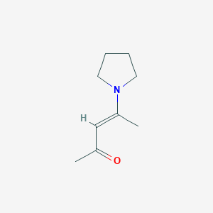 molecular formula C9H15NO B15082724 (3E)-4-(1-pyrrolidinyl)-3-penten-2-one 