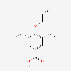 molecular formula C16H22O3 B15082762 Benzoic acid, 4-(allyloxy)-3,5-diisopropyl- CAS No. 7192-38-3
