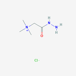 molecular formula C5H14ClN3O B150828 (2-Hydrazino-2-oxo-ethyl)-trimethyl-ammonium;chloride CAS No. 123-46-6