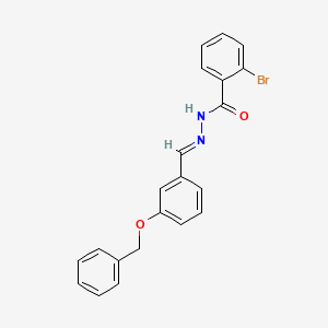 molecular formula C21H17BrN2O2 B15082824 N'-{(E)-[3-(benzyloxy)phenyl]methylidene}-2-bromobenzohydrazide CAS No. 358398-32-0