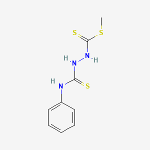 molecular formula C9H11N3S3 B15082971 Methyl 2-(anilinocarbothioyl)hydrazinecarbodithioate CAS No. 387361-80-0