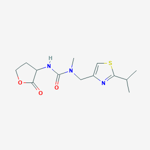molecular formula C13H19N3O3S B1508307 1-Methyl-3-(2-oxooxolan-3-yl)-1-[(2-propan-2-yl-1,3-thiazol-4-yl)methyl]urea 