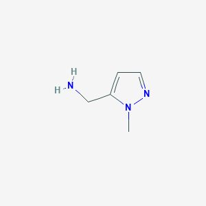 molecular formula C5H9N3 B150833 (1-甲基-1H-吡唑-5-基)甲胺 CAS No. 863548-52-1