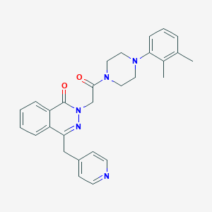molecular formula C28H29N5O2 B150834 2-[2-[4-(2,3-Dimethylphenyl)piperazin-1-yl]-2-oxoethyl]-4-(pyridin-4-ylmethyl)phthalazin-1-one CAS No. 902499-78-9